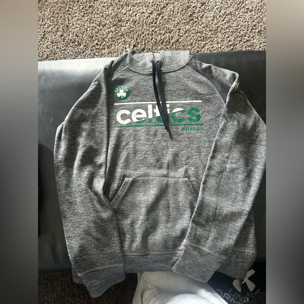 adidas Gray and Green Sweatshirt Classic Pullover